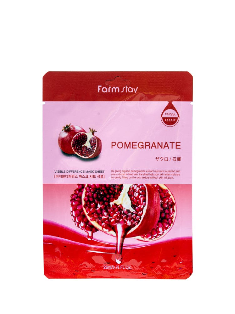 Farmstay: Pomegranate Visible Difference Mask sheet
